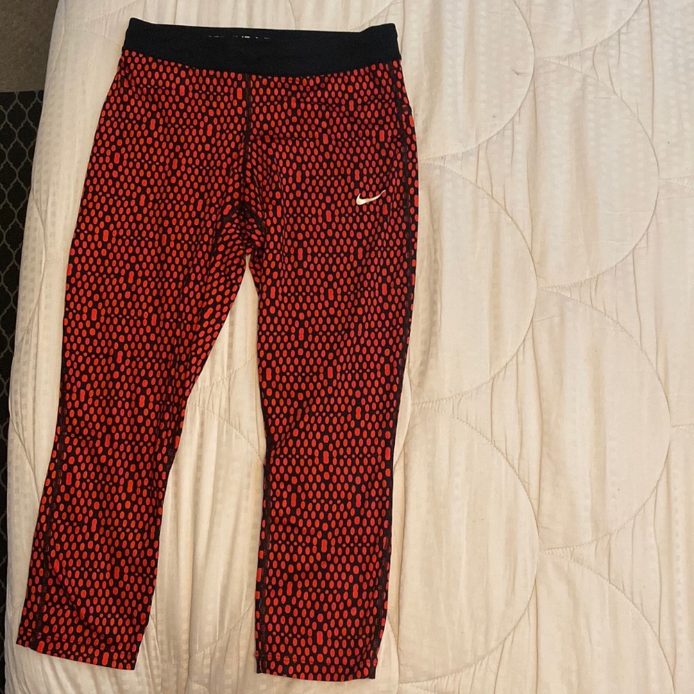 Nike red Capri workout pants